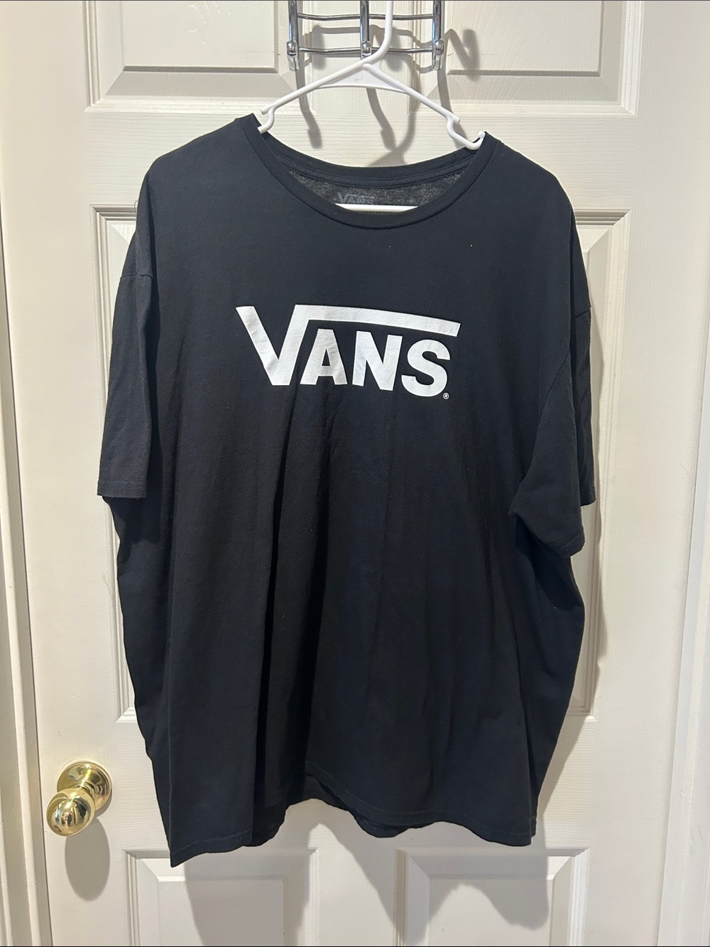 Vans Black Men’s Tee with White Logo